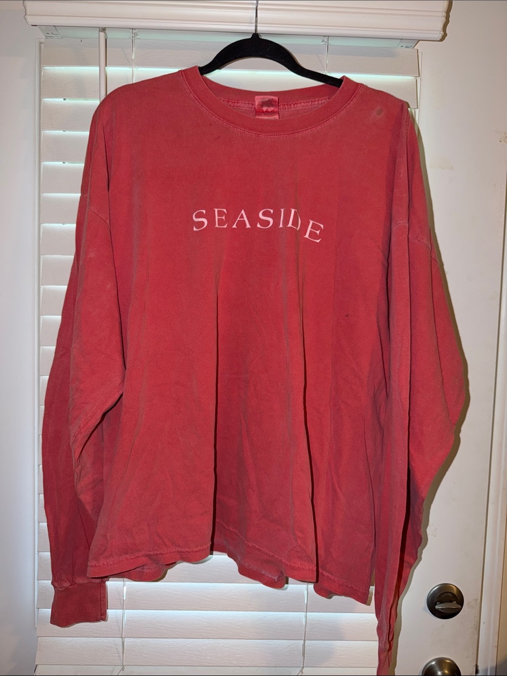 Seaside Long Sleeve Tee - Red